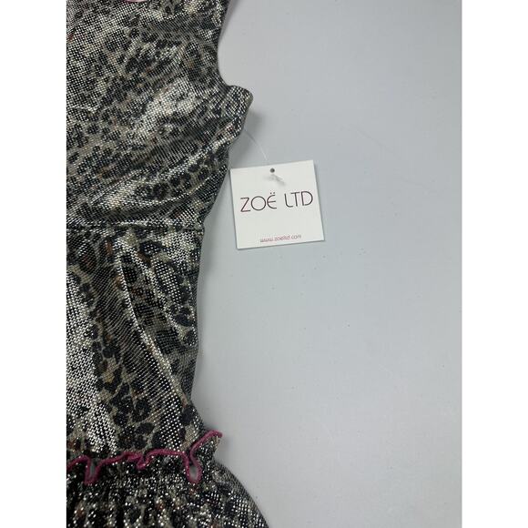 Girls Zoe Animal Print Dress Size 7 - Picture 5 of 5